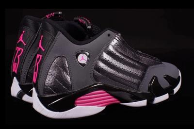 Air Jordan 14 Gs Grey Pink 2