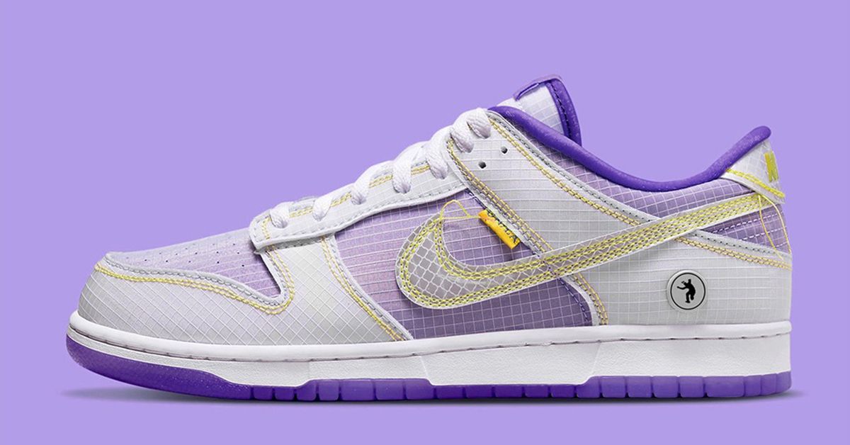 Purple and deals yellow nikes