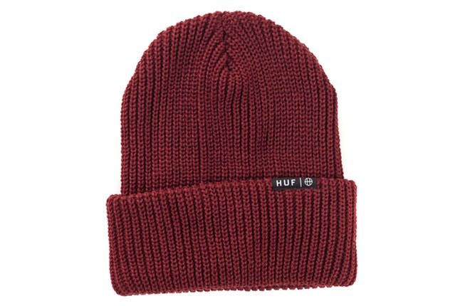 Huf Burgundy Knit Beanie 1