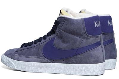 Nike Blazer Mid Suede Obsidian Deep Royal Lateral Pair 1