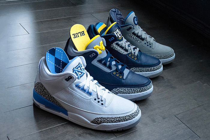 A Look at the Air Jordan 3 College PE Collection - Sneaker Freaker