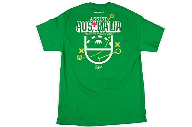 Patty Mills Assist Australia Flood Felief Tee - Sneaker Freaker