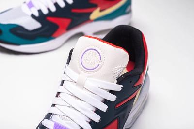 Nike Air Max2 Light Sp Habanero Red Armory Navy Radiant Emerald Bv1359 600 Release Date Tongue