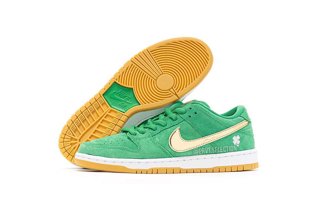 More Images: Nike SB Dunk Low 'St. Patrick's Day' BQ6817-303