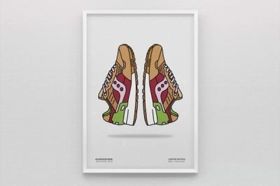 New Range Sneaker Art By Kick Posters 1