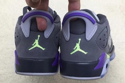Air Jordan 6 Low Gs Grey Purple Neon 1