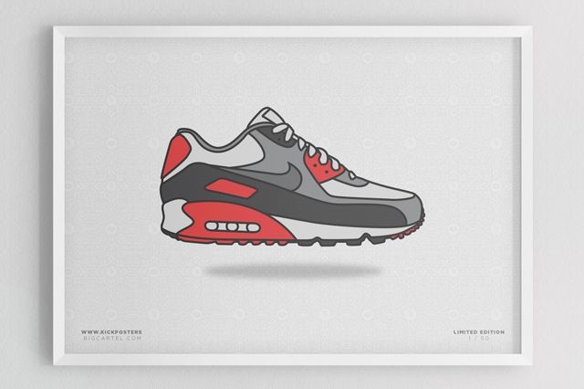 Sneaker Prints Air Max 90 Infrared
