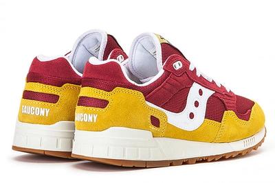 Saucony Shadow 5000 Red Yellow S70404 21 Rear Angle