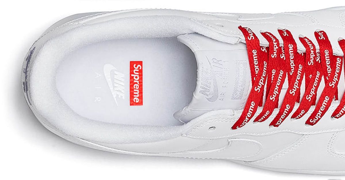 supreme air force 1 white low