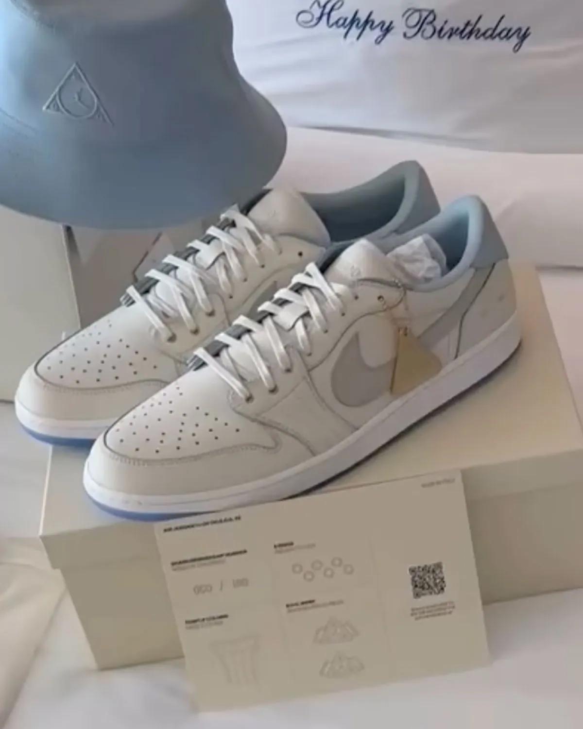 air jordan 1 low pe board of governors sneakers on shoebox