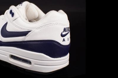 Nike Air Max 1 Leather White Navy 2