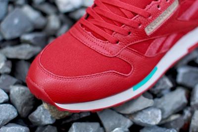 Reebok Cl Leather Utility Red Teal 5