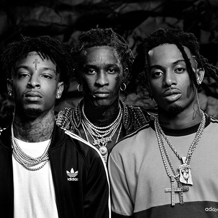 Mensurable Aniquilar Mentor adidas Recruit Young Thug, 21 Savage & Playboi Carti for 'Faces of… -  Sneaker Freaker