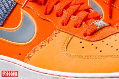 Nike Air Force 1 Low Team Orange Total Orange Toe Detail
