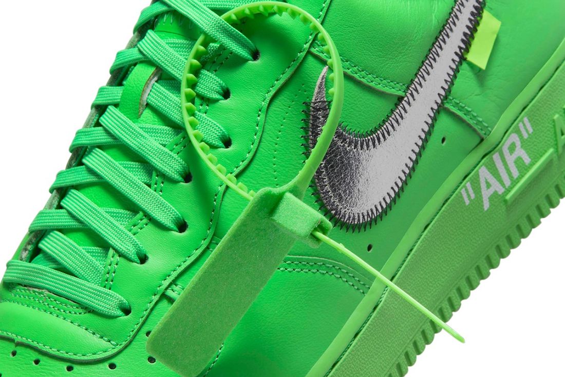 The Off White Air Force 1 Green Spark Drops in a Few Days!