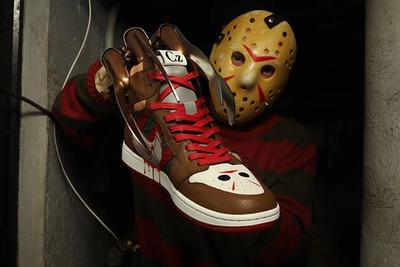 Ceeze Air Jordan 1 Freddy Vs Jason Custom In Hand
