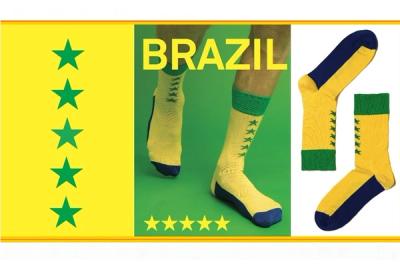 World Cup Socks Wong Wong Brazil 1