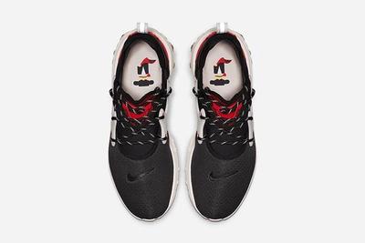 Nike Air Presto React Red Black Above Shot