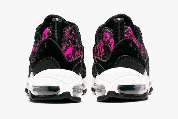 Nike Air Max 98 Pixel Camo Black Hyper Pink Ci2672 001 Release Date Heel