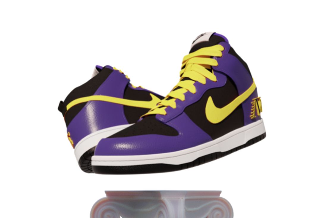 Nike Dunk High EMB 'Lakers' titolo dunk museum 