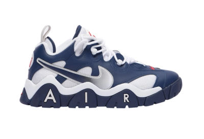 Nike Air Barrage Low Navy White Red Cn0060 400 Release Date 4 On White 1