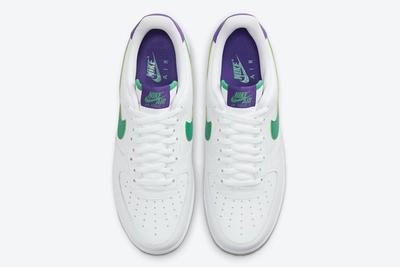 Nike Air Force 1 White/Purple/Green