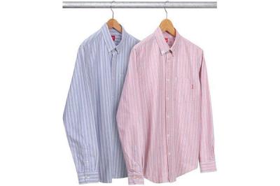 Supreme Striped Oxford Shirt 1