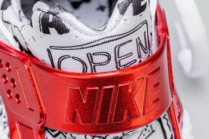 Nike Air Huarache Qs White Red Shoe Palace 12 Sneaker Freaker