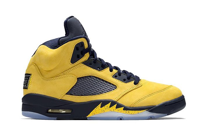 Air Jordan 5 Michigan Wolverines First Look Cq9541 704 Release Date Lateral