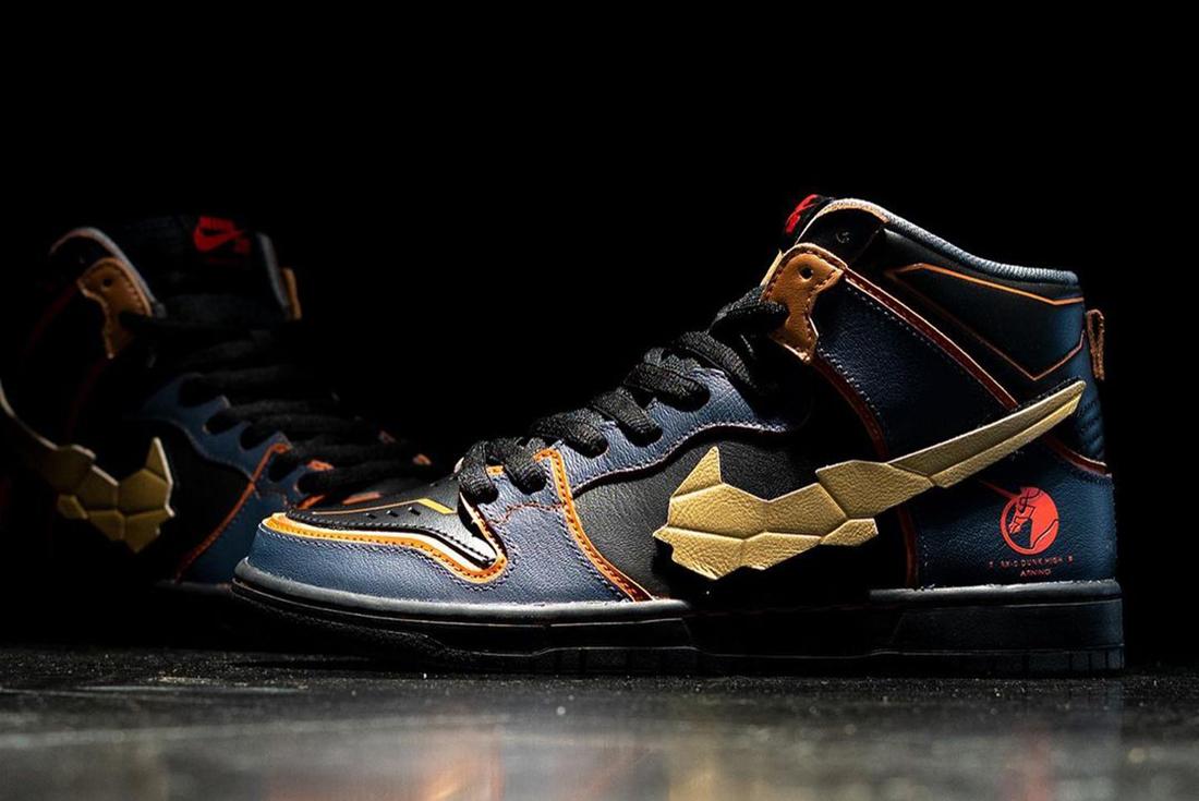 Gundam x Nike SB Dunk High 'Banshee'