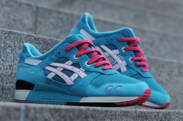 asics gel lyte iii teal dragon