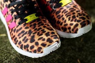 zx flux leopard gris