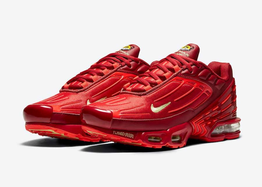 Nike Dress the Air Max Plus 3 in Luxurious Red - Sneaker Freaker