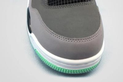 Air Jordan 4 Green Glow Toebox 1