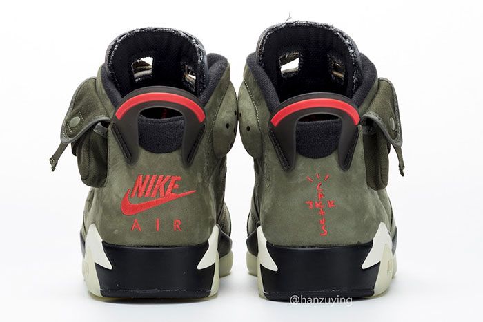 Travis Scott Air Jordan 6 Heel