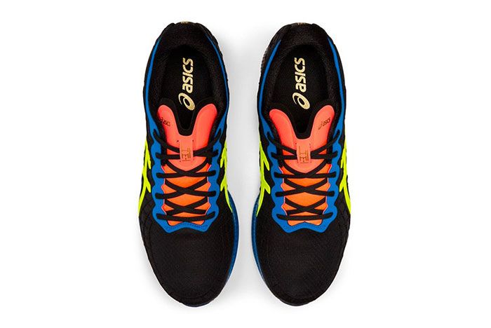 Asics Gel Quantum Infinity Red Blue Black Safety Yellow Top