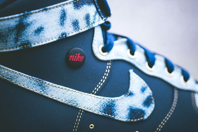 Air force 1 fashion high acid wash