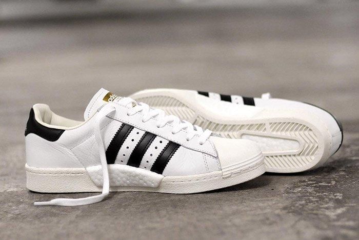 Adidas Superstar Boost White Black 2