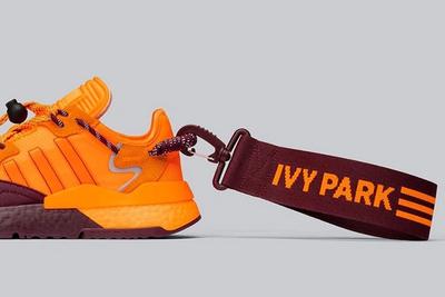 Beyonce Ivy Park Adidas Nite Jogger Fx3158 Orange Lateral Heel Shot