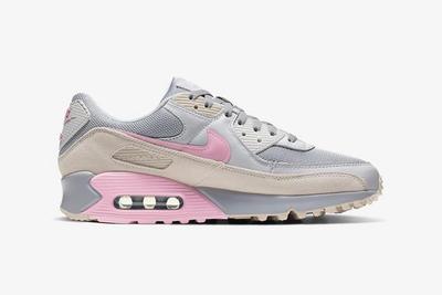 Nike Air Max 90 Grey Grey Pink Medial