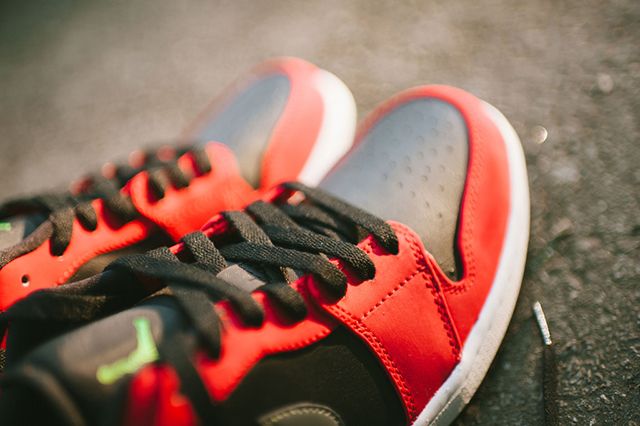 Air Jordan 1 Low Black Gym Red Green Pulse Sneaker Freaker