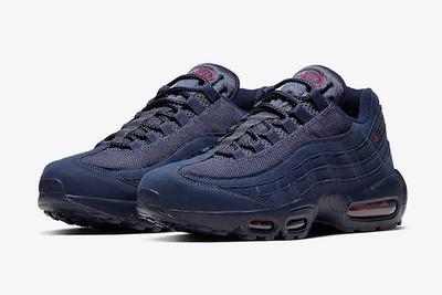 Nike Air Max 95 Navy Red Cq4024 400 Front Angle