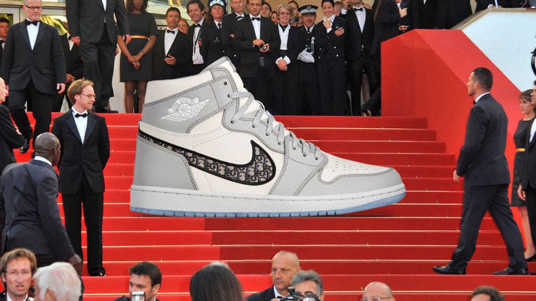 Louis vuitton supreme luxury air jordan 13 sneaker 01