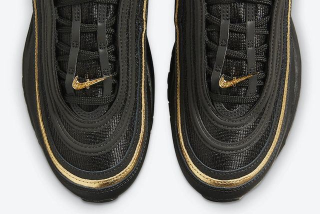 nike 97 gold and black