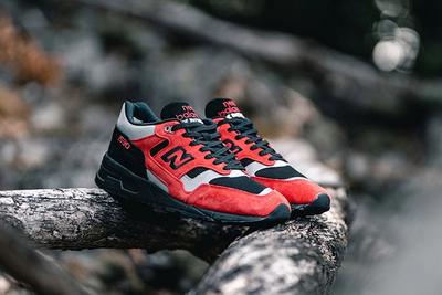 New Balance 1530 Lava Pack Red Angled