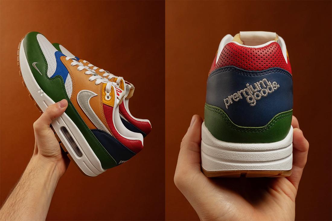Premium Goods x Nike Air Max 1 sneakers on-foot