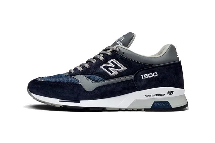 New Balance 1500 Made In England Grey Navy Lateral
