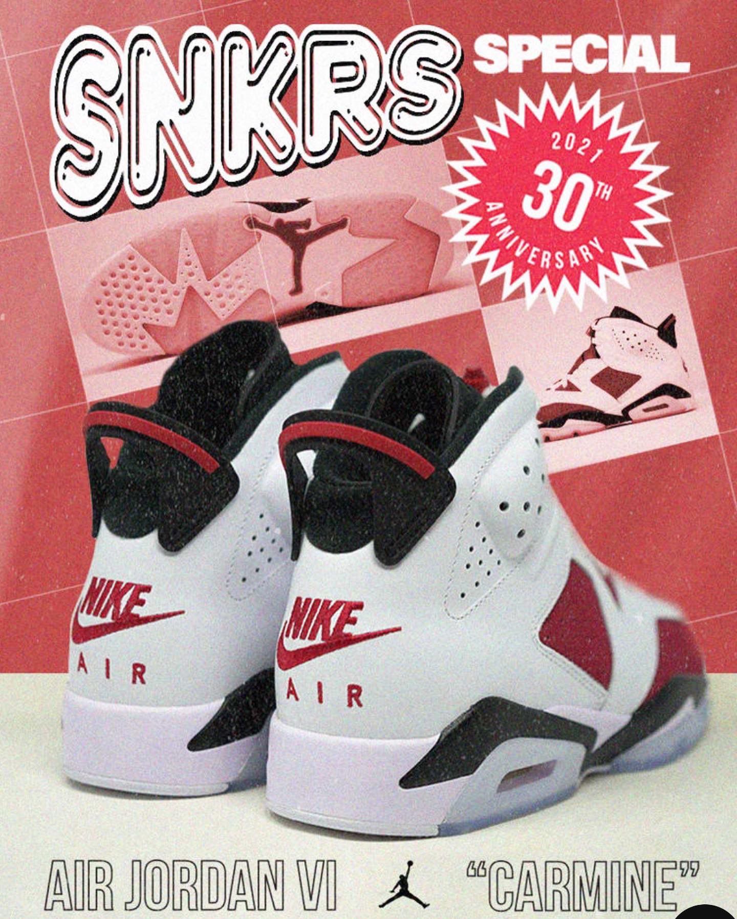 Air Jordan 6 Carmine 