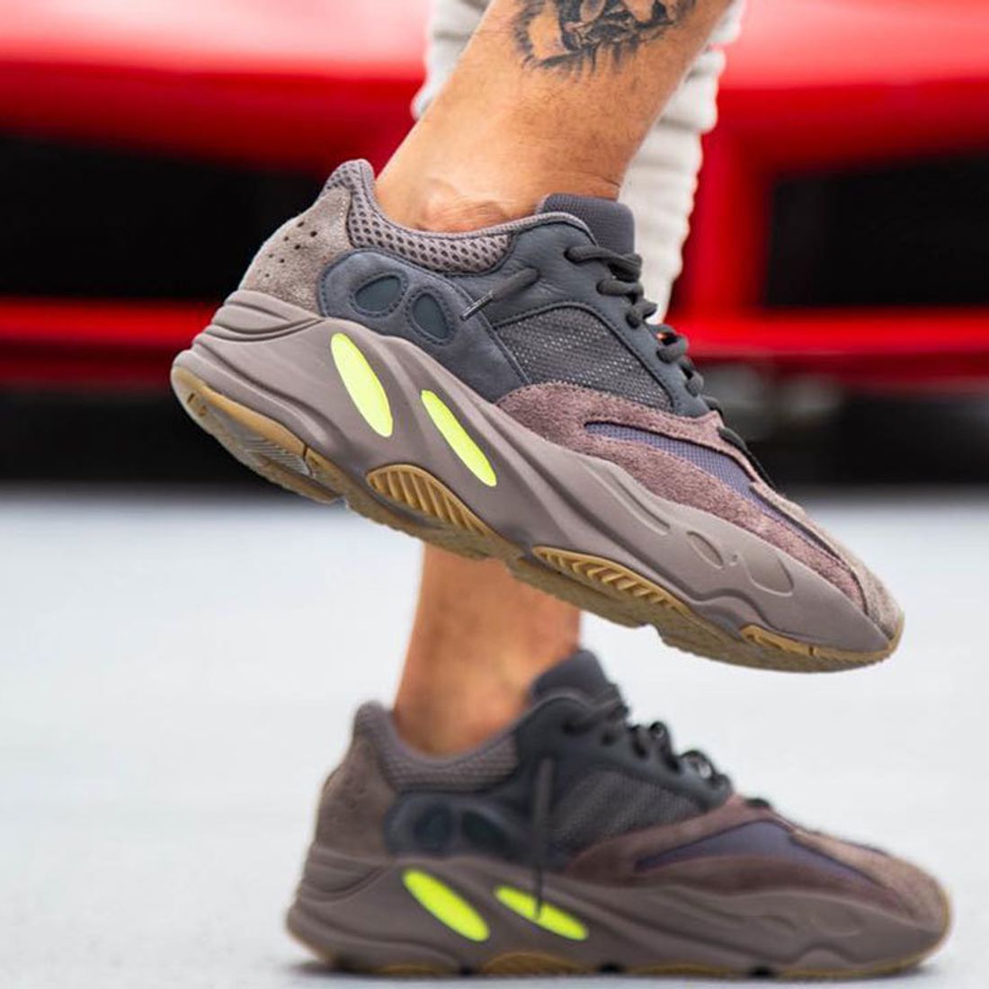 On-Foot Shots of Yeezy BOOST 'Mauve' - Sneaker