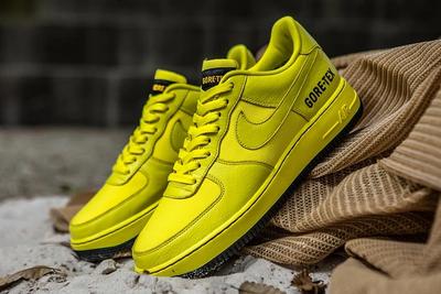 Nike Air Force 1 Gore Tex Yellow Left Side Shot